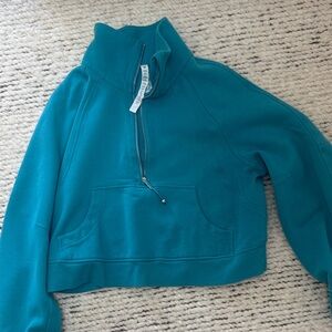 lululemon athletica Turquoise Half-Zip Sweatshirt